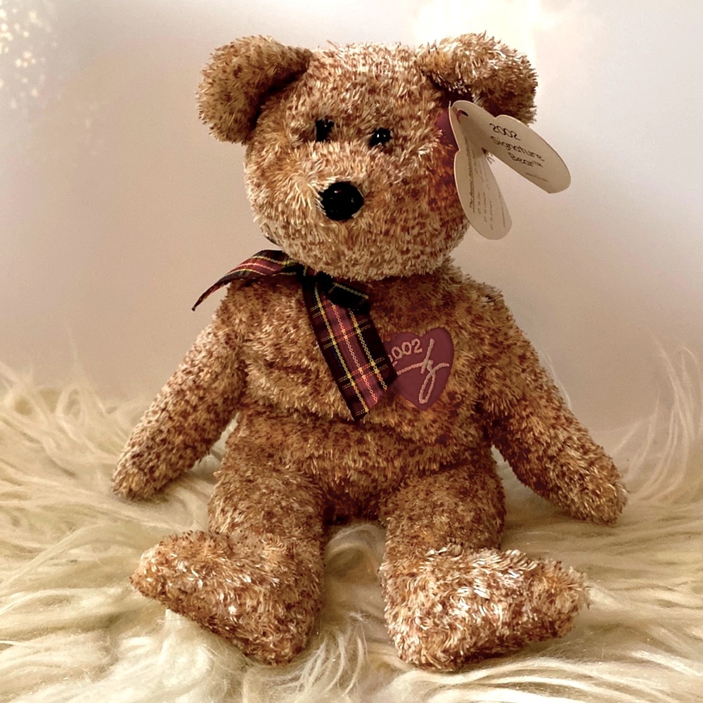 NWT TY Beanie Baby Babies 2002 Signature Bear